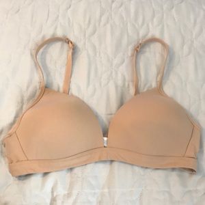 Beige large bra